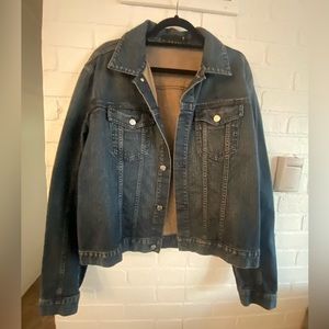 BLK DNM Dark blue Denim Jacket in size XL fits like a L